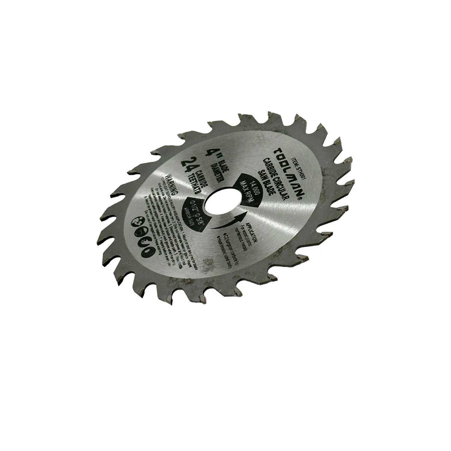 Cutting blade saw blade wood processing workshop equipment power tool replacement tool wood 4 inch 24 teeth carbide tip