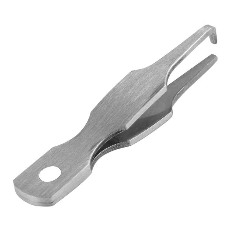 Double Loop Ring Opening Pliers Fishing Line Pliers Stainless Steel Quick Split Rings Opener Tool Fishing Line Tweezers