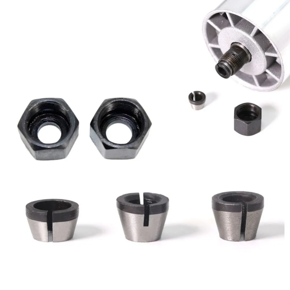 New Collet Chuck Adapter With Nut For 6mm/6.35mm Chuck For 8mm Chuck Hot Sale Suitable 13mm×12mm×8mm/0.51in×0.47in×0.31in