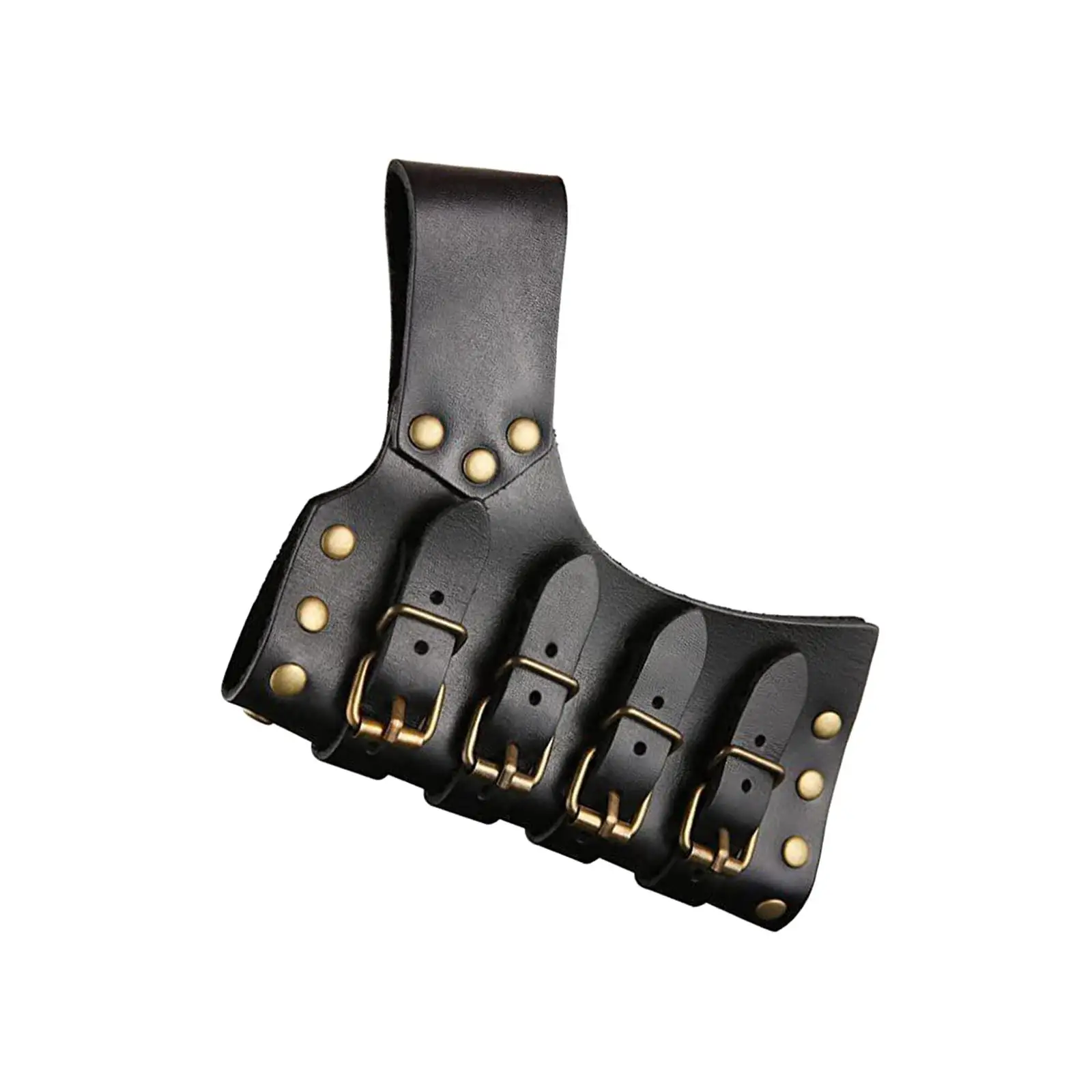 Medieval Sword Frog PU Leather Belt Sheath Adjustable Waist Scabbard Hanger for Knight Viking Pirate Cosplay Costume Accessory