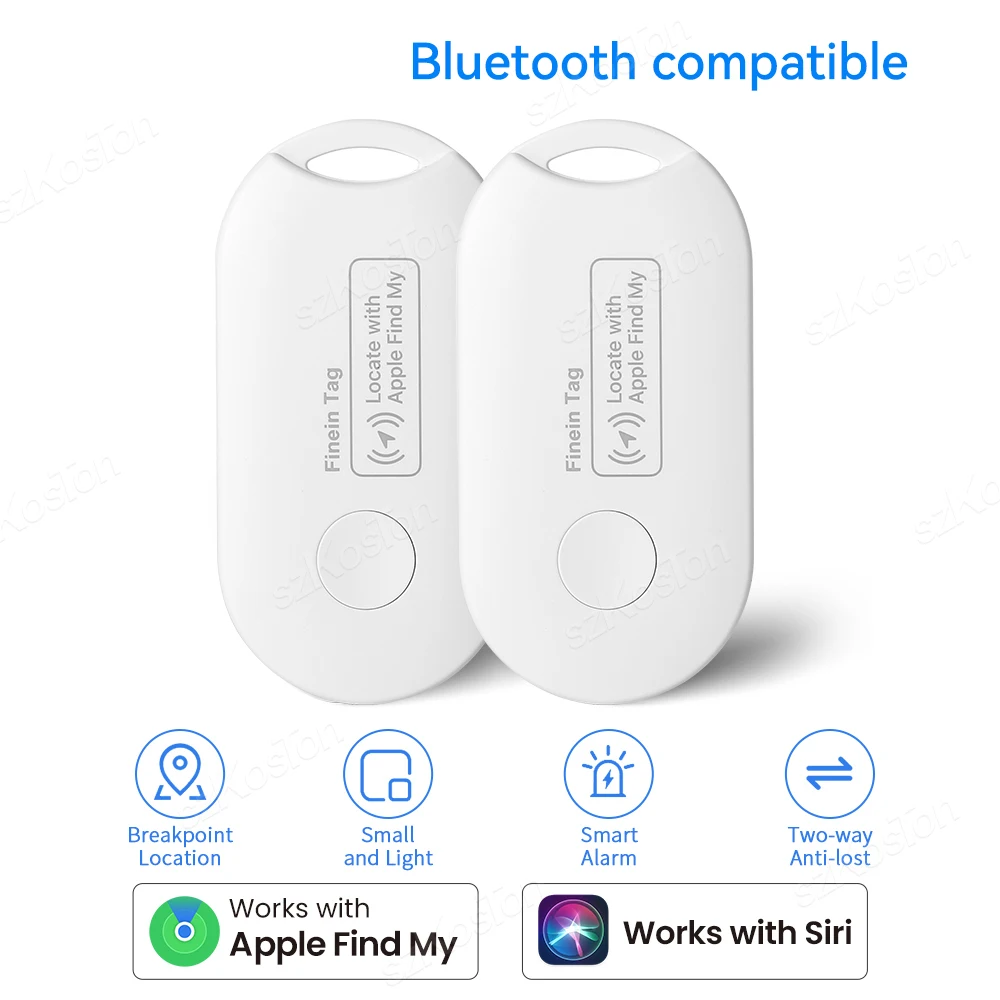 

Smart Tag Mini GPS Tracker Key Finder Locator with iOS Find My Bluetooth-compatible Tracker for Keys Wallet Bags Suitcase