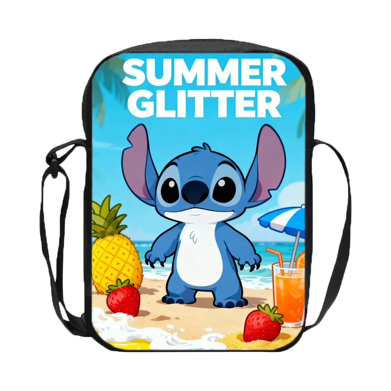 

Disney Stitch Crossbody Bag for Women girls Children Portable Printed Cartoon Anime Fashion School Kids Travel Daily Use