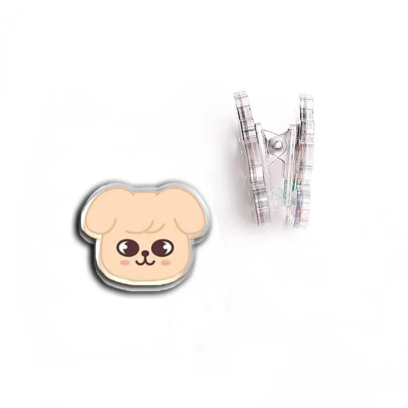 2025 Latest SKZOO Acrylic PP Clip Creative Cartoon Anime Star Cartoon Stationery Clip