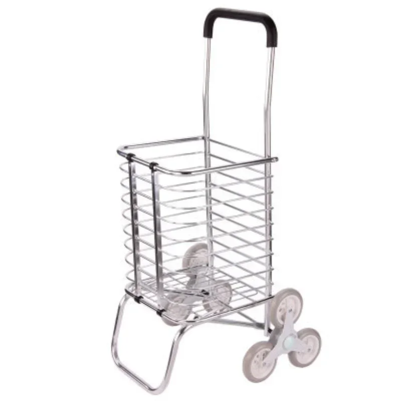 

Shopping Cart Home Portable Foldable Large Capacity Elderly Supermarket Shopping Grocery Shopping Up Stairs Hand Pulled Cart