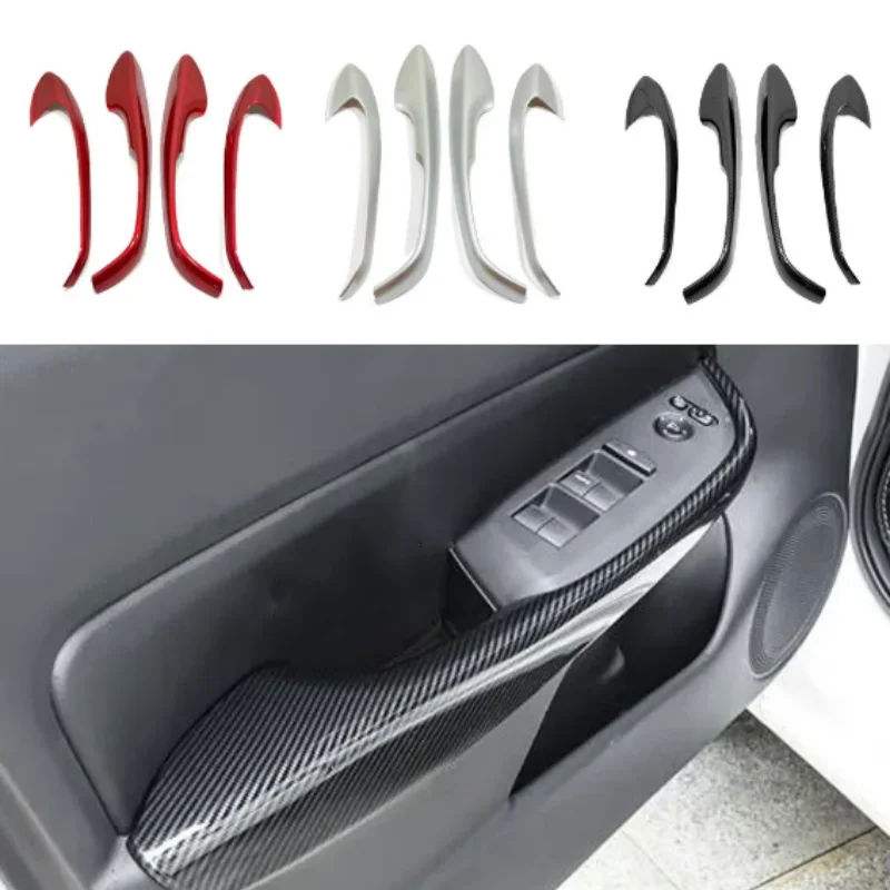 

For Honda Fit Jazz 2020 - 2024 Car Body Cover Sticker Trim Door Inner Handle Armrest Handrail Frame Panel Hoods