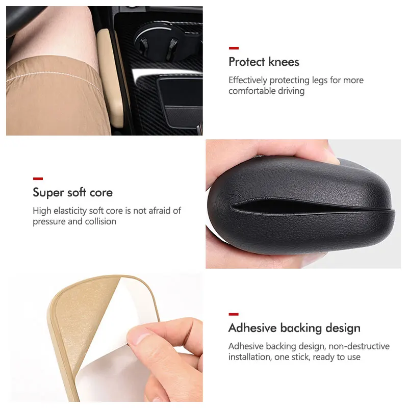 For Skoda Car Knee Leg Padding Pads Car Door Armrest Cushion Foot Pad Rapid Kodiaq Karoq Fabia Kamiq MK3 Roomster Enyaq view 3