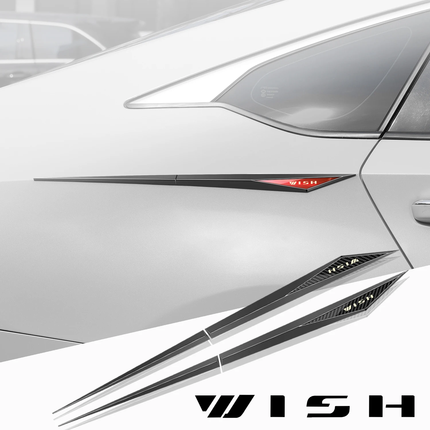 

2 шт., автомобильные наклейки из ТПУ, автомобильные аксессуары для Toyota wish