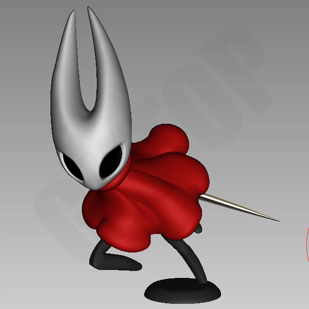 1/24 Hollow Knight Grey Resin Figurine Toy Unpainted GK Doll Unassembled 3D Print Assembly Miniature Reduction Statue Toy - Image 2