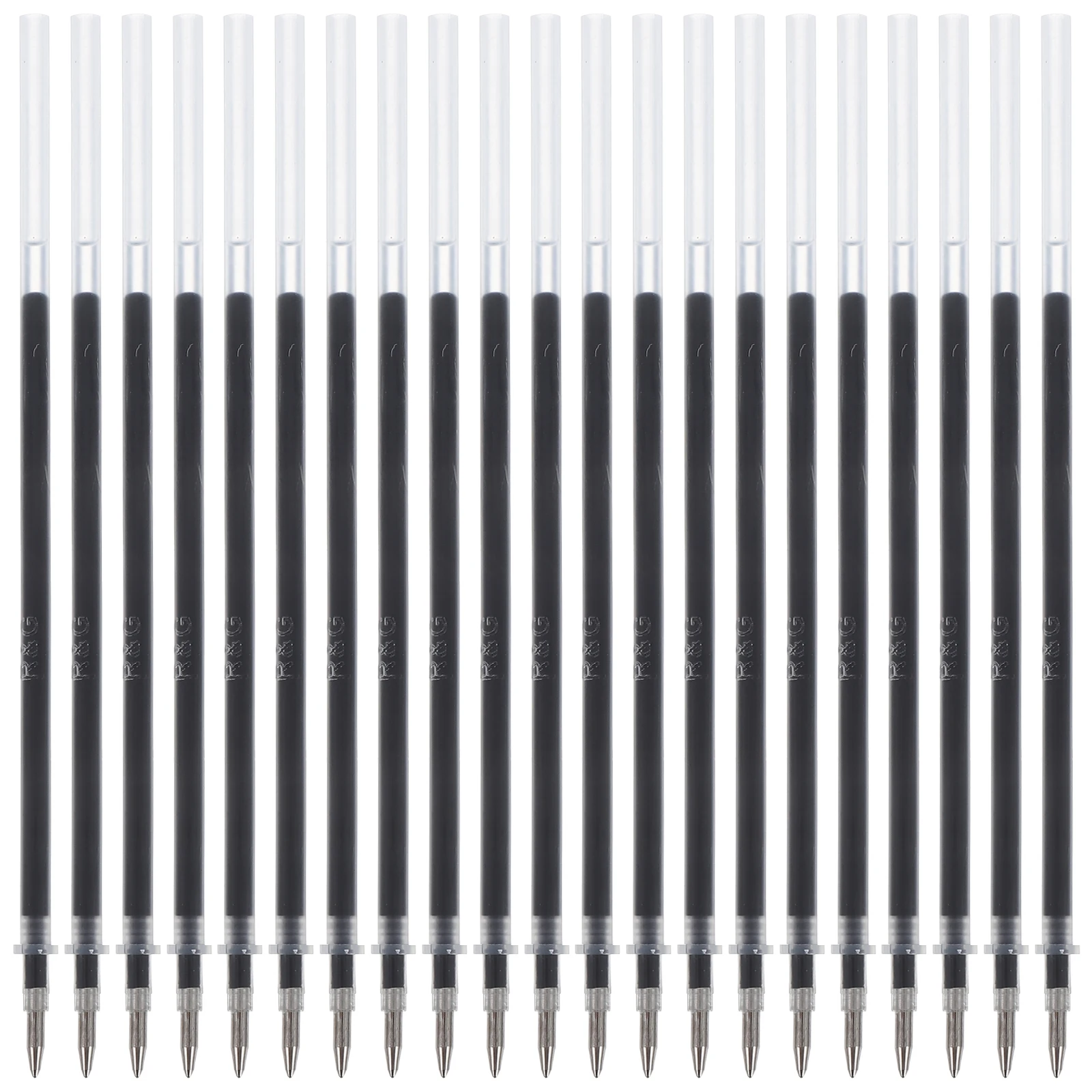 

24pcs Black Gel Ballpoint Replacement Fast Drying Long Lasting For Home Office School Use Student Supplies Ink