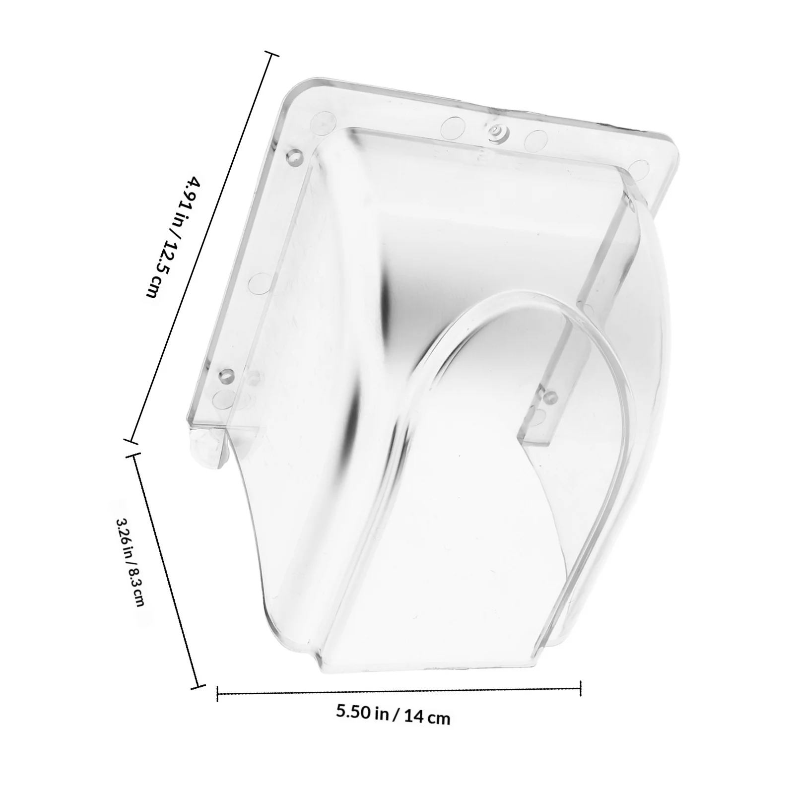 Doorbell Rainproof Cover Clear Transparent Protector for Fingerprint Access Control Attendance Machine Outdoor Use Waterproof