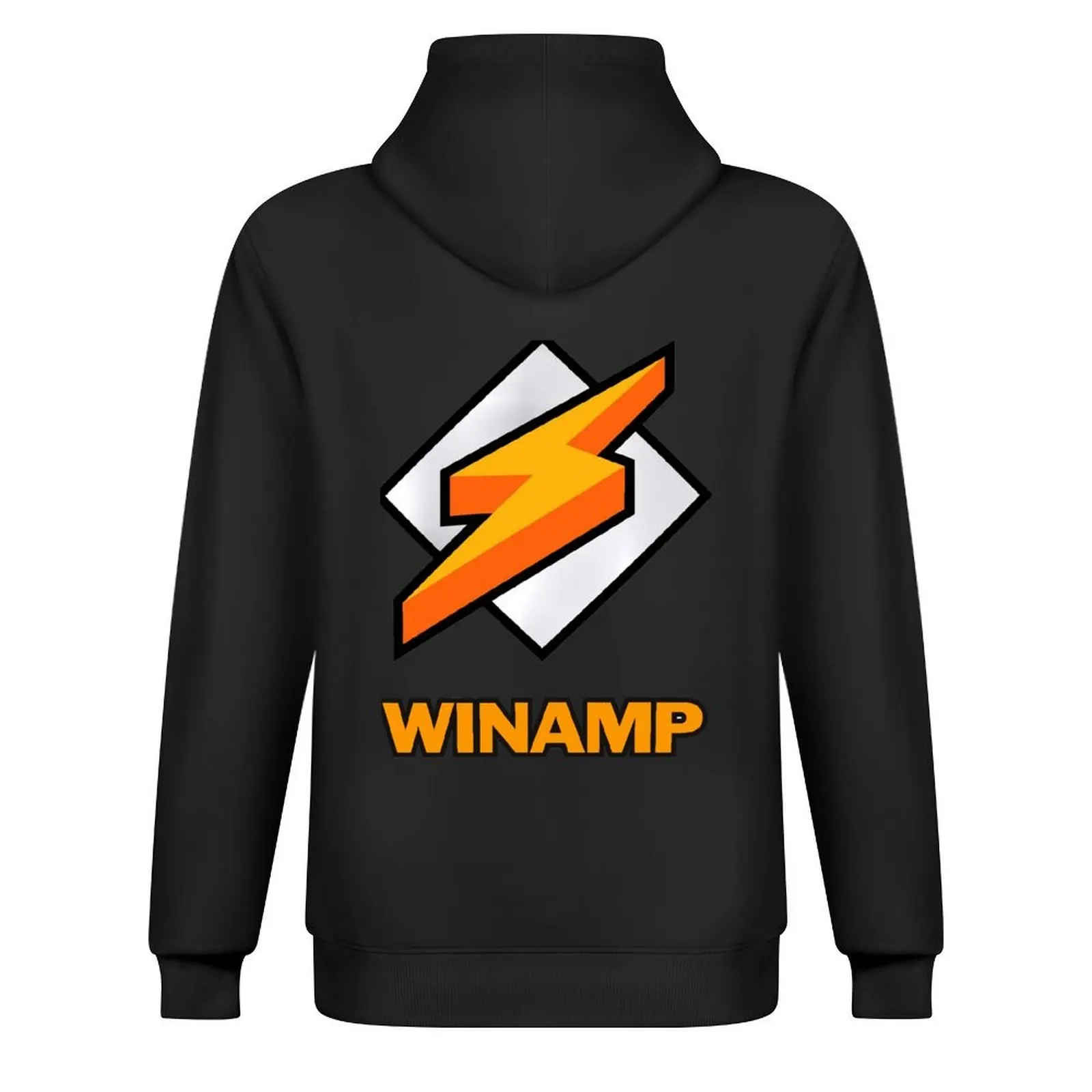سترة Winamp للرجال والنساء بغطاء للرأس سترة خريفية للرجال مصممة ملابس رجالية ملابس كورية بغطاء للرأس جرافيك