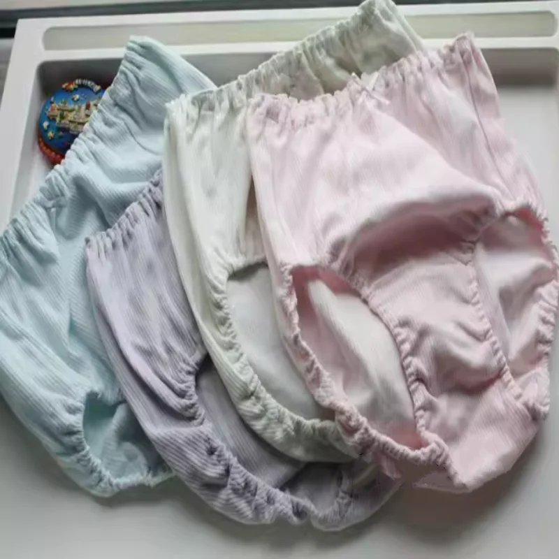 Adult Pure Cotton Panties Mid Waist Soft Breathable Bread Underwear Cute Comfortable ABDLTraining Briefs Daily Wear Home Clothes