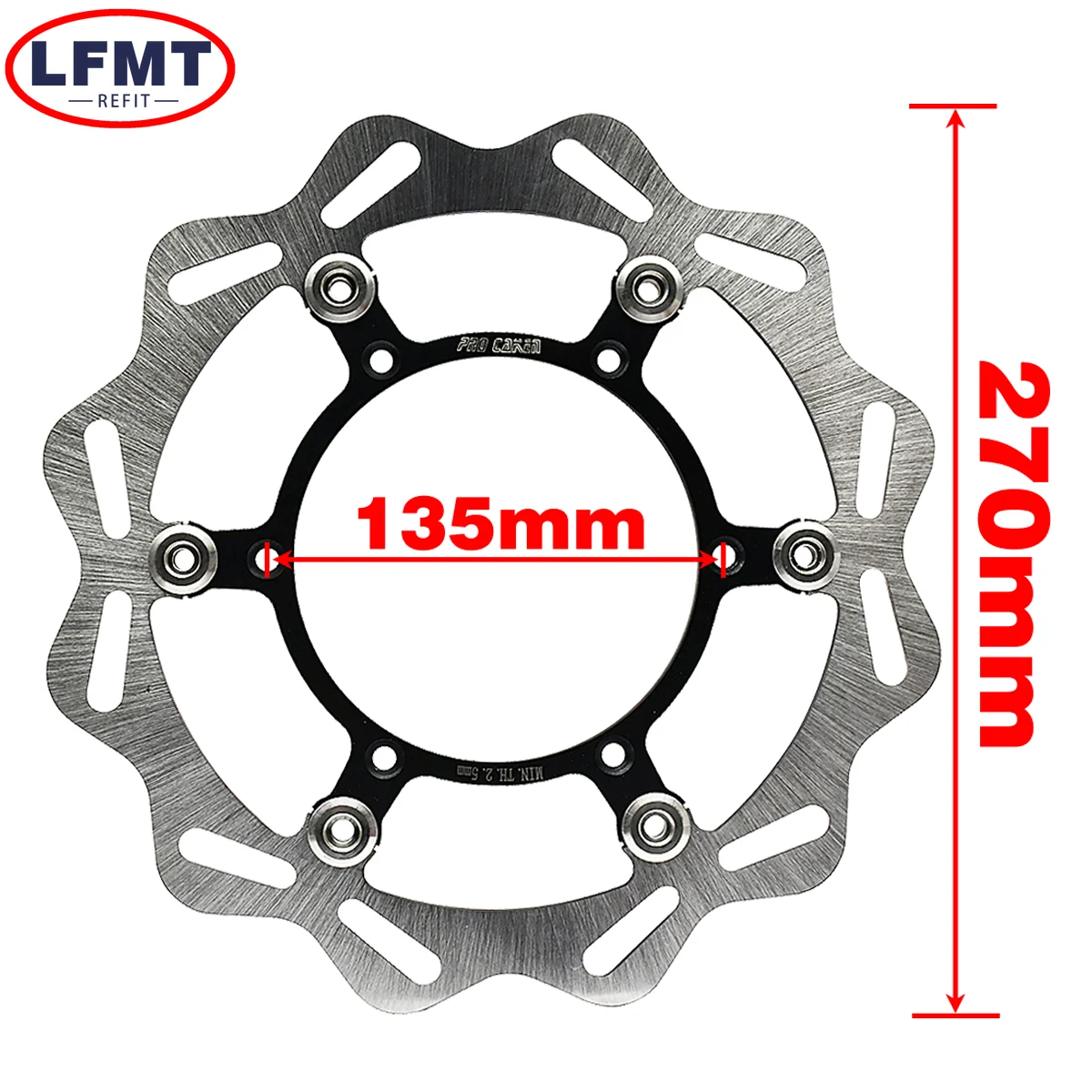 270mm Front Rear Brake Disc Rotor For Yamaha YZ125 YZ250 YZ250F YZ426F YZ450F YZ250X WR125 WR250 WR250F WR450F1998-2020 2021