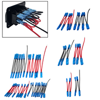 Jumper Wires Kit for 2/3/4/6/8 Gang Rocker Switch Panel with Male Female Plug-in Terminal Connector for Marine Boat Car RV Truck