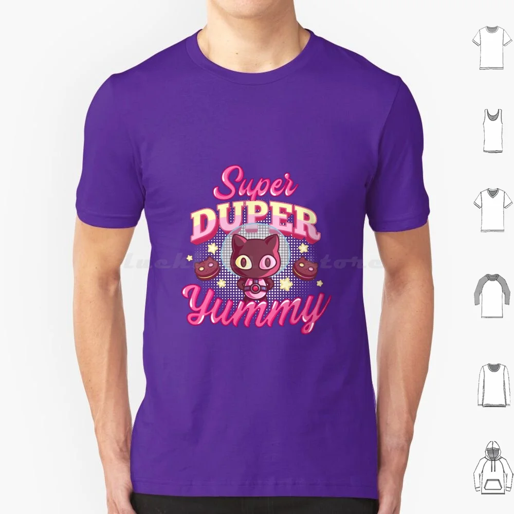 Super Duper Yummy T Shirt Cotton Men Women Diy Print Cookie Cat Steven Universe Steven Universe Garnet Amethyst Pearl Greg Rose