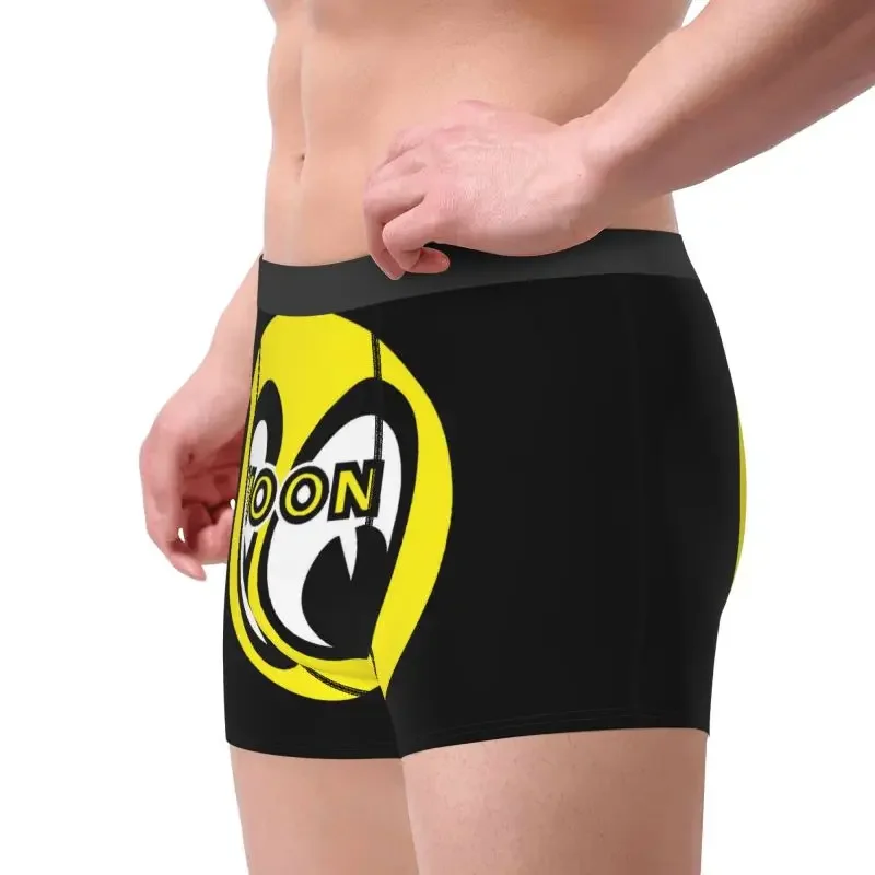 JDM Moon Eyess Motorcycle Racing Men's Underpants Elastic Belt Boxers Breathable Short Briefs Men Large Size Underwears
