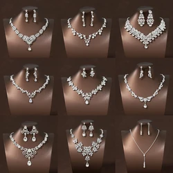 Itacazzo Fashion Bridal Jewelry Set, Fashionable Necklace/Earrings Suitable for Women's Wedding and Party Occasions