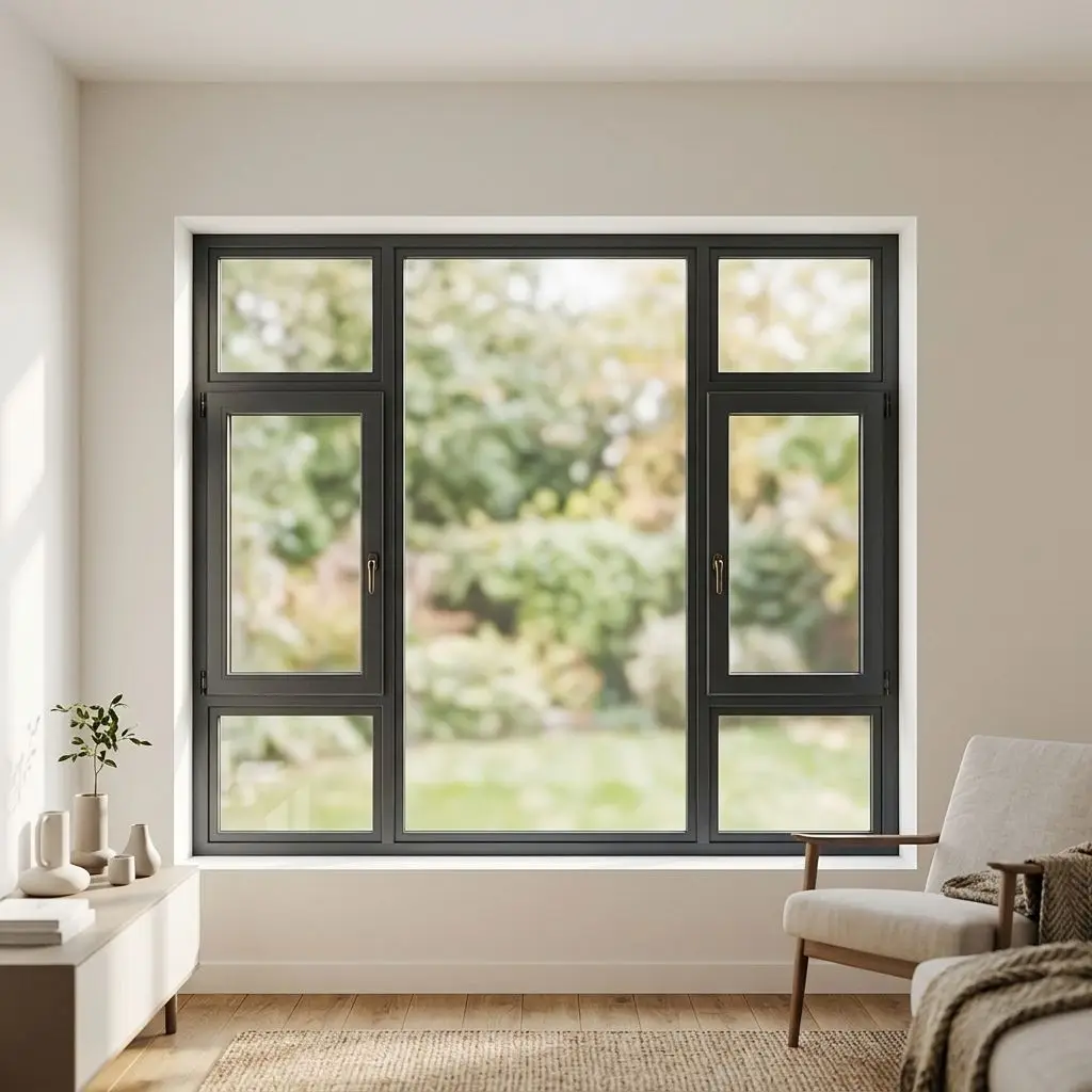 Best Selling Household Rain Proof Glass Window Durable Manual Hinged Windows Hurricane Impact Resistant Casement Windows