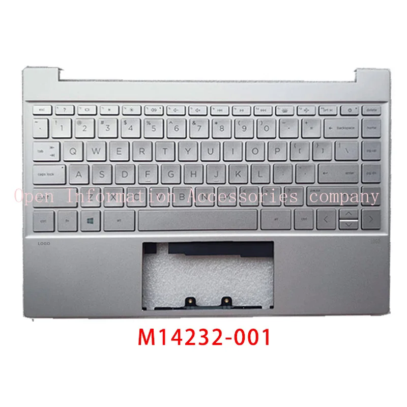 New For HP Pavilion 13-BB 13-bb0013 TPN-Q243;Replacemen Laptop Accessories Palmrest/ Keyboard With LOGO M14232-001