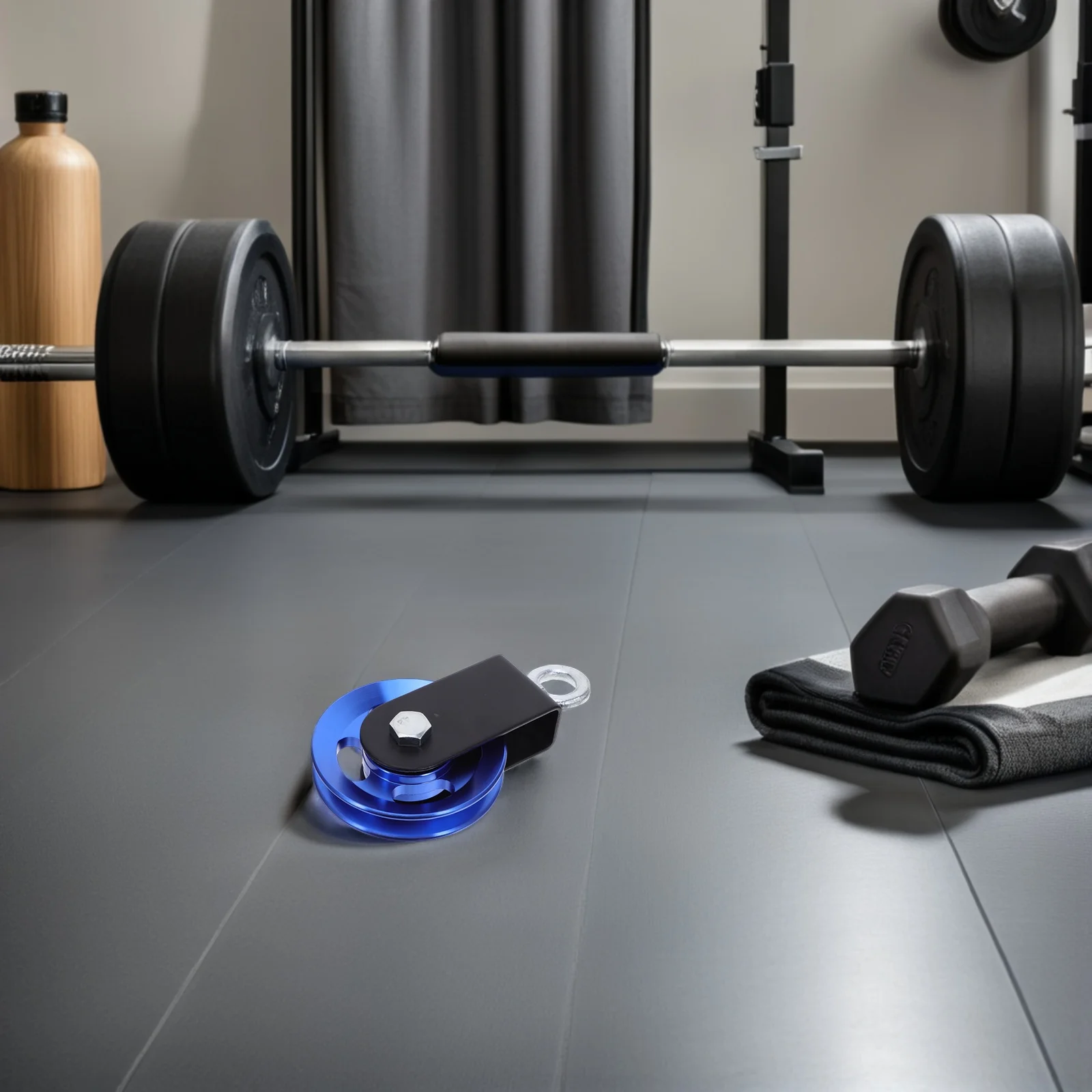 

Blue Aluminum Alloy Pulley Wheel 360 Rotation Silent Bearing for Home Gym Cable Pulley Workout Equipment Replacement