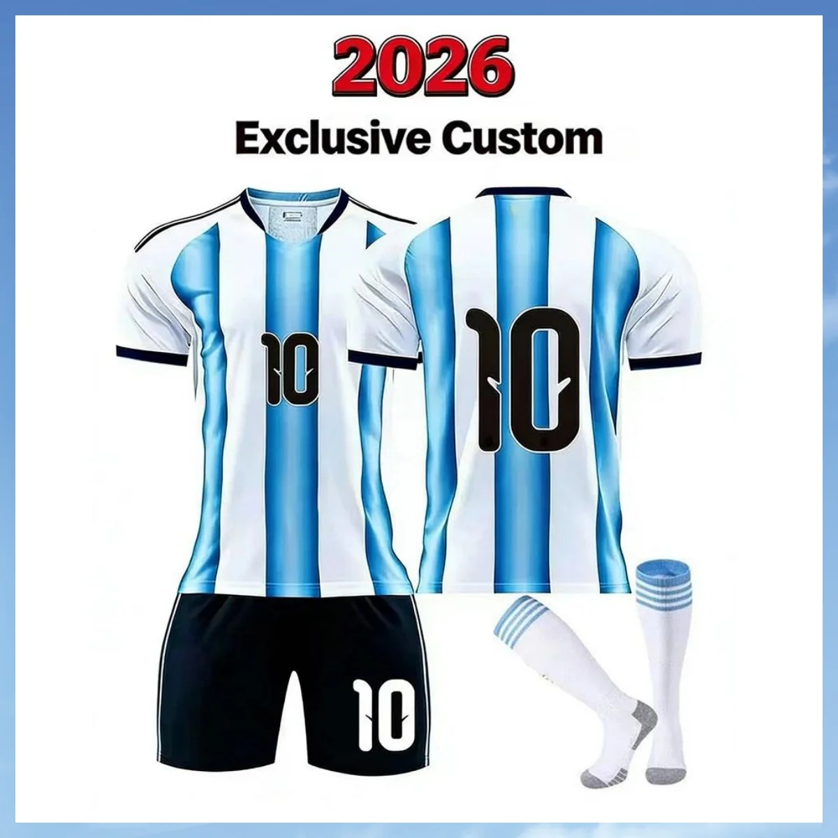 

2026 2027 new Top sell Argentina Adult and kid Jersey 2026 2027 Argentina Children's Jersey Decorative painting
