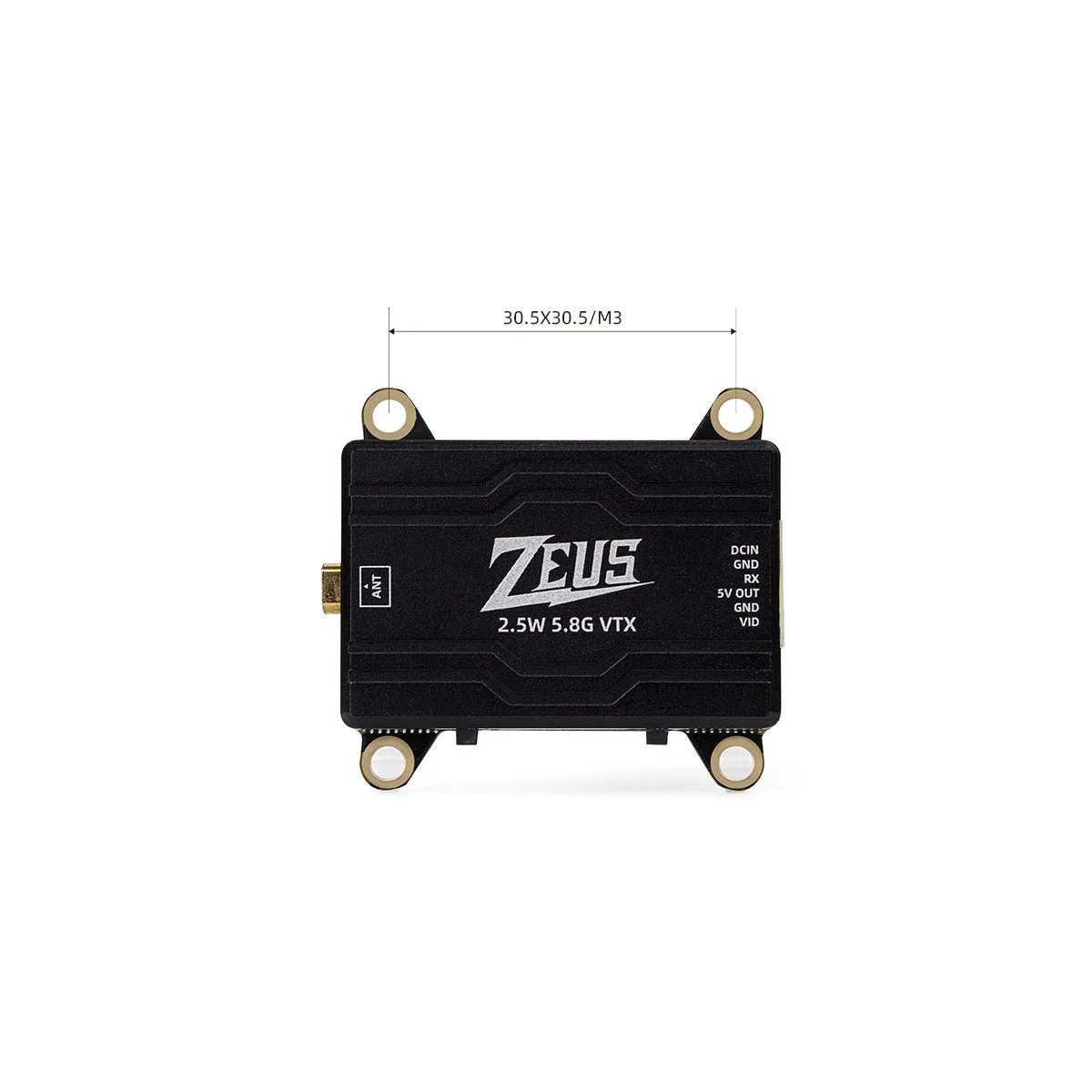 HGLRC ZEUS VTX 2.5W High Power 5.8G 10KM Flying Image Transmission MMCX 40 Channels IRC Tramp For RC FPV Racing Drone Airplanes