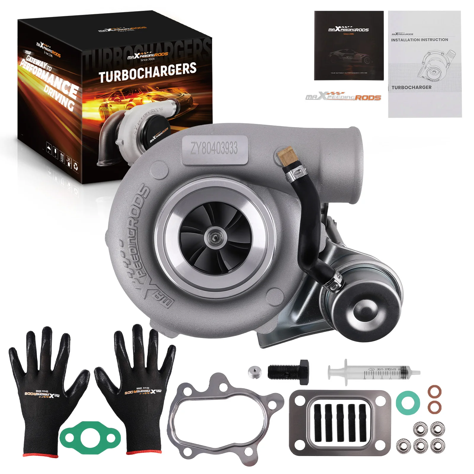 

T25 T28 GT25 GT28 GT2871 GT2860 A/R .64 Universal Turbo Charger for 1.5-2.0L Billet Turbocharger Turbine Up to 400HP