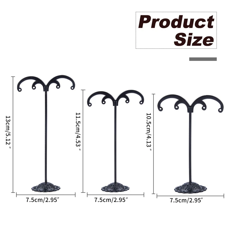 6Pcs Earring Display Stand Jewlery Showcase Organizer Display Rack For Photography Jewelry Props