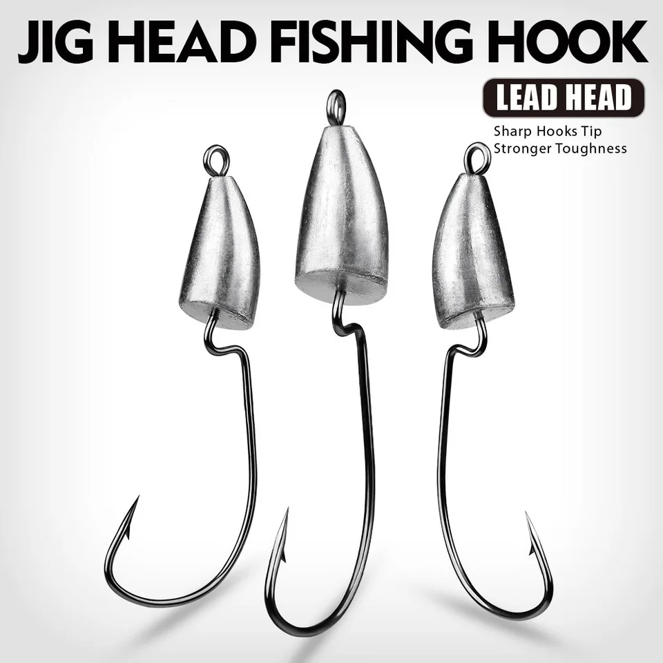 Crank Jig Head Hook 1.75g 2.5g 3.5g 5g 7g 10g 14g Fishing Hook Jigging Lure Hard Bait Soft Worm Fishhook Jig Hook For Fishing