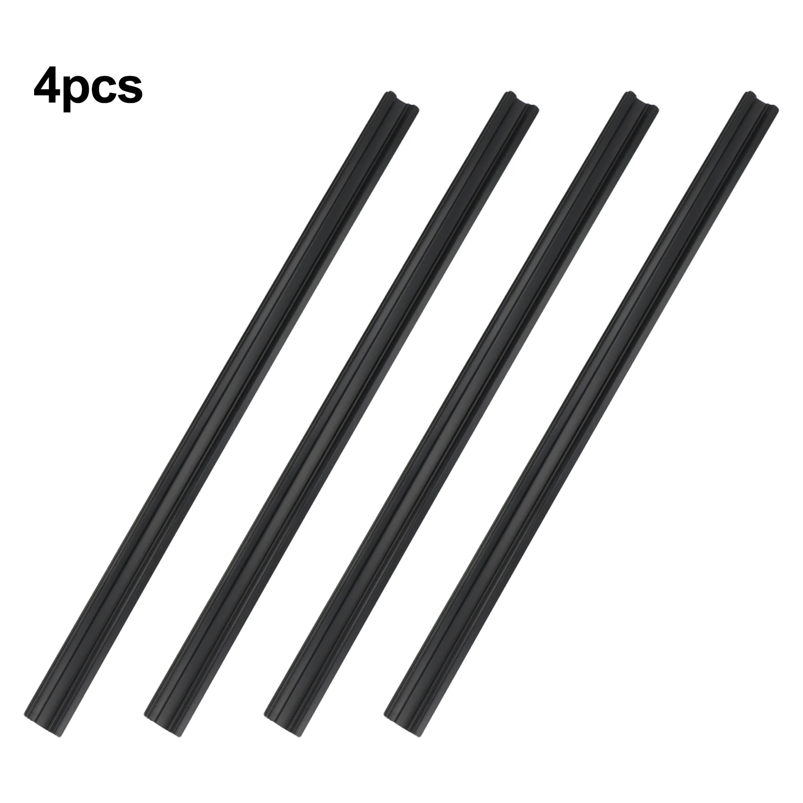 4PC Rubber Side Window Wiper Blades with Gap Filler Strip for Vehicles to Prevent Rain and Snow from Entering Window Gaps