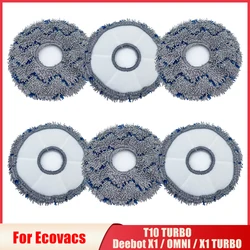 Replacement For Ecovacs T10 TURBO / Deebot X1 / OMNI / X1 TURBO Vacuum Cleaner Mop Cloth Washable Mop Pads Parts Accessories