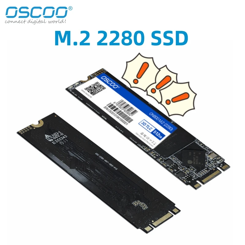 

OSCOO SATA3 M.2 2280 Solid State Drive 128GB 256GB 512GB 1TB HDD M2 NGFF SSD 3D TLC Flash Drive Disk for Computer Laptop