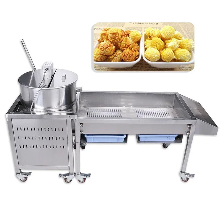 China Wholesale Stainless Steel Commercial Full Automatic Gas Heating Ball Shape Popcorn Making Machine Price