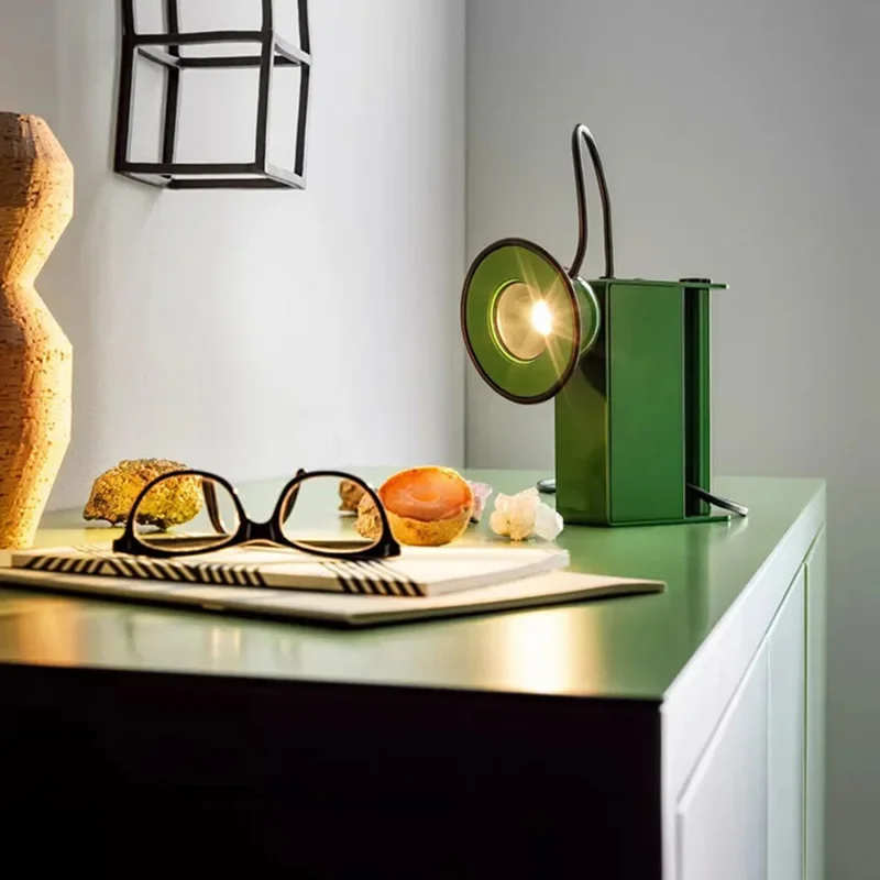 Italian Designer Stilnovoretro Bedroom Bedside Lamp Creative Living Room Background Wall Macaron Colored Children LED Wall Lamp