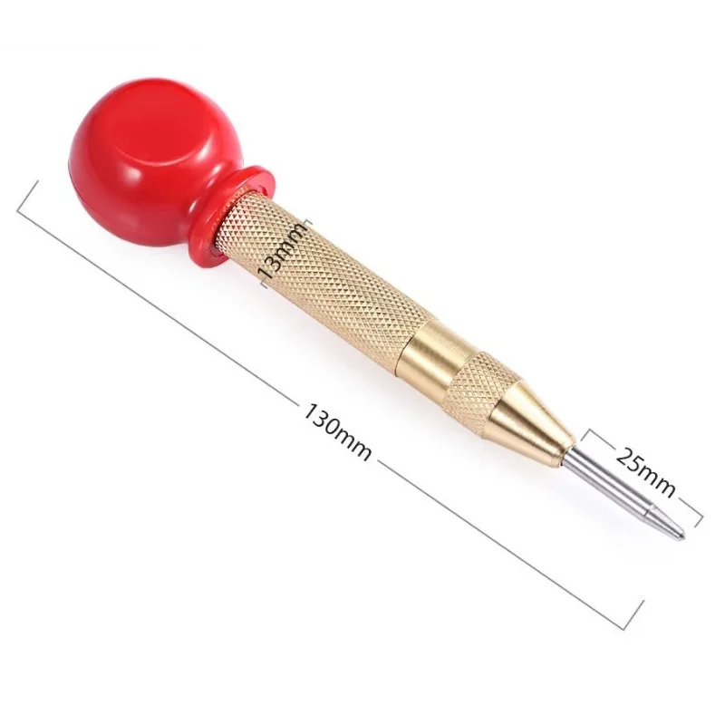 5 Inch Automatic Center Punch - Spring Loaded, High Speed Steel Handle | For Marking & Starting in Metal Drilling