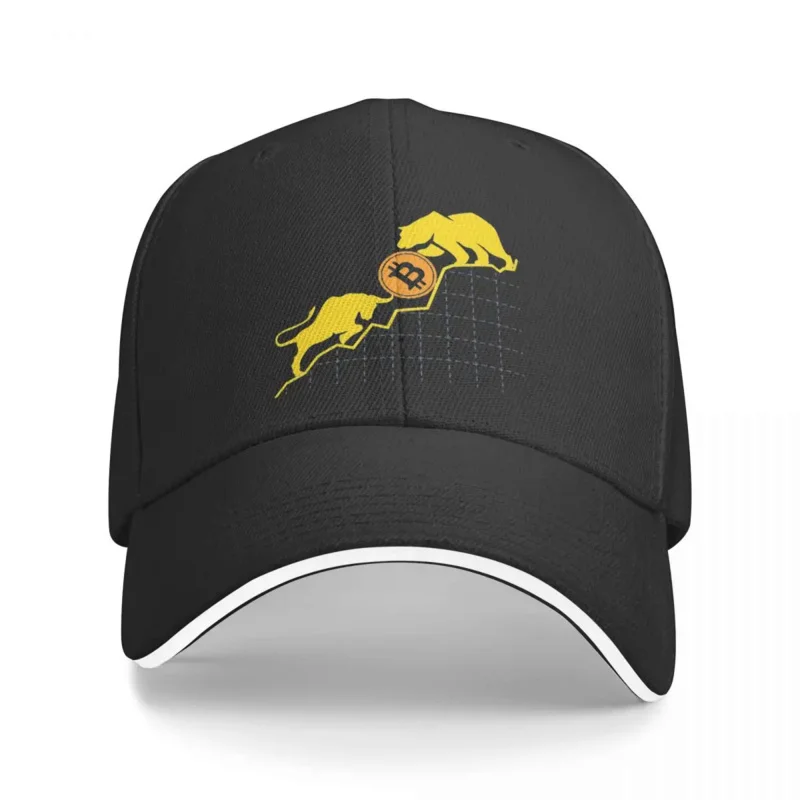 

Cryptocurrency Art Bitcoin Trader Bull Vs. Bear Dad Hats Pure Color Women Hat Sunprotection Baseball Caps Peaked Cap