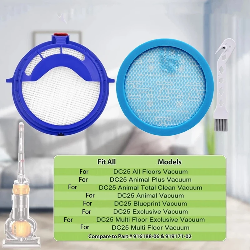 DC24 Filter Screens For DYSON DC24 Vacuum Cleaner Accessories HEPA Filter Screen Elements Cotton Motor Filter