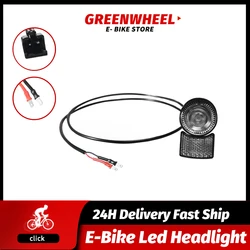 Electric Bike 6V LED Front Light Flashlight For Bafang eBike BBS BBS01B BBS02B BBSHD Mid Motor Conversion Kit