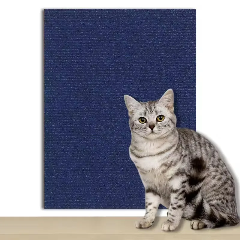 DIY selbstklebende Katzenkratzmatte, zuschneidbarer Katzenteppich, Katzenkratzteppich, Eckwand, Katzenkratzer, Sofa, Möbelschutz
