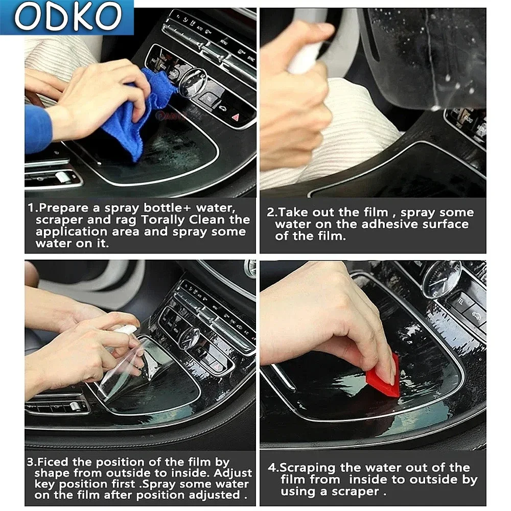 For MG Mulan MG4 2022 2023 Car Interior Dashboard Navigation Automotive Interior Screen Protection Film TPU Anti-Scratch Sticker