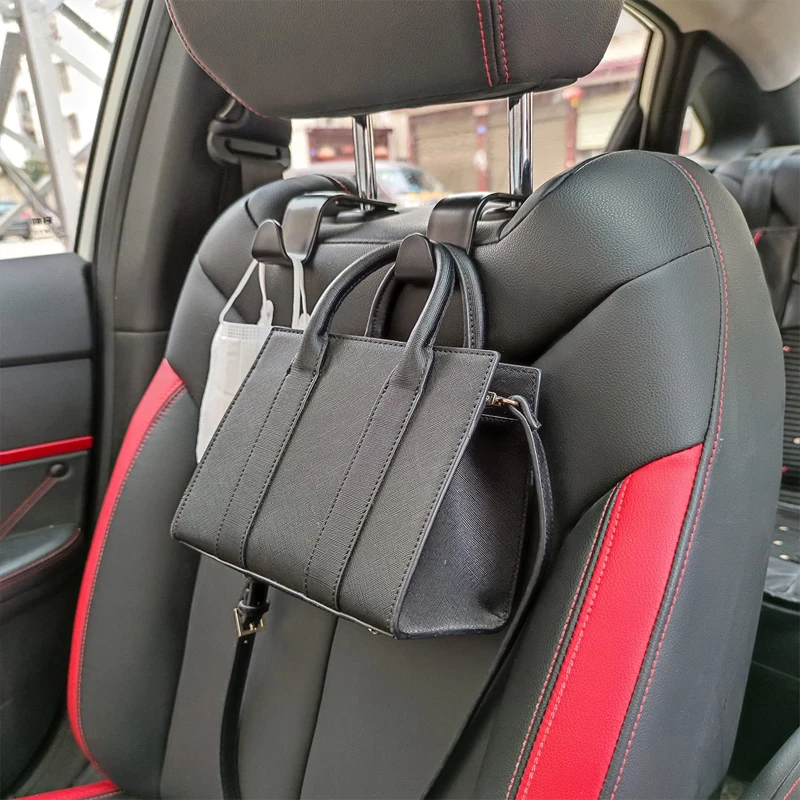 Universal Car Seat Hook Rear Interior Portable Hanging Bag Holder Storage Bag Wallet Headrest Cloth Decorative Ornaments Storage