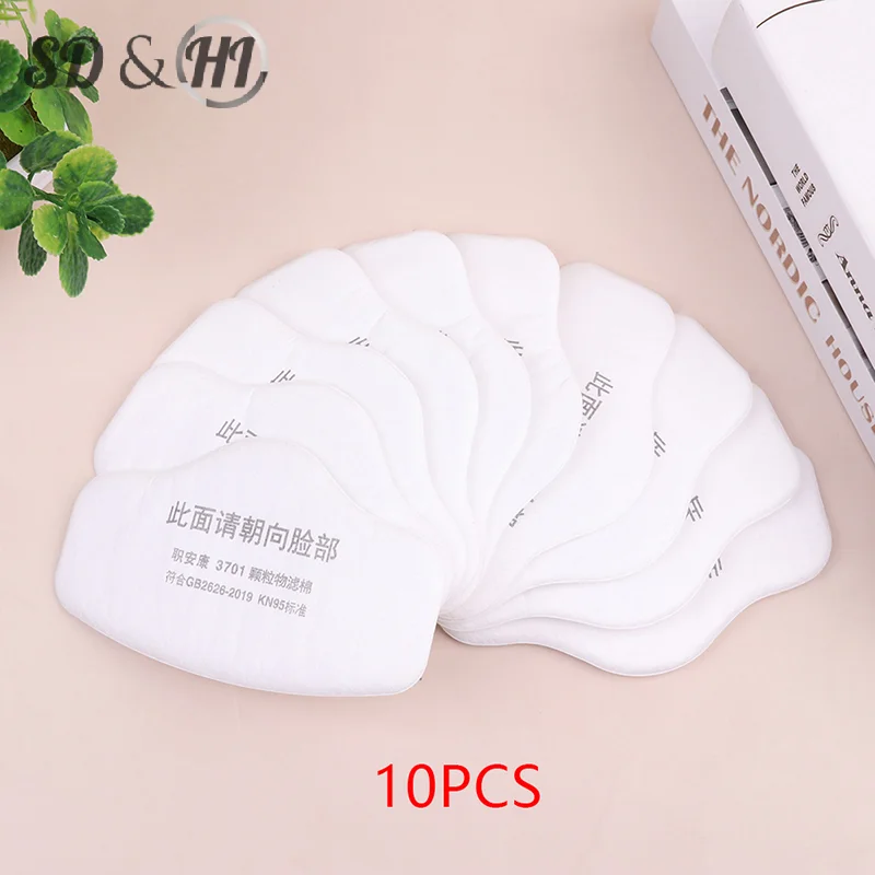 Half Face Dust Mask Respirator Dust-Proof Work Safety Rubber Mask Cotton Filter For DIY House Clean Carpenter Builder Polishing