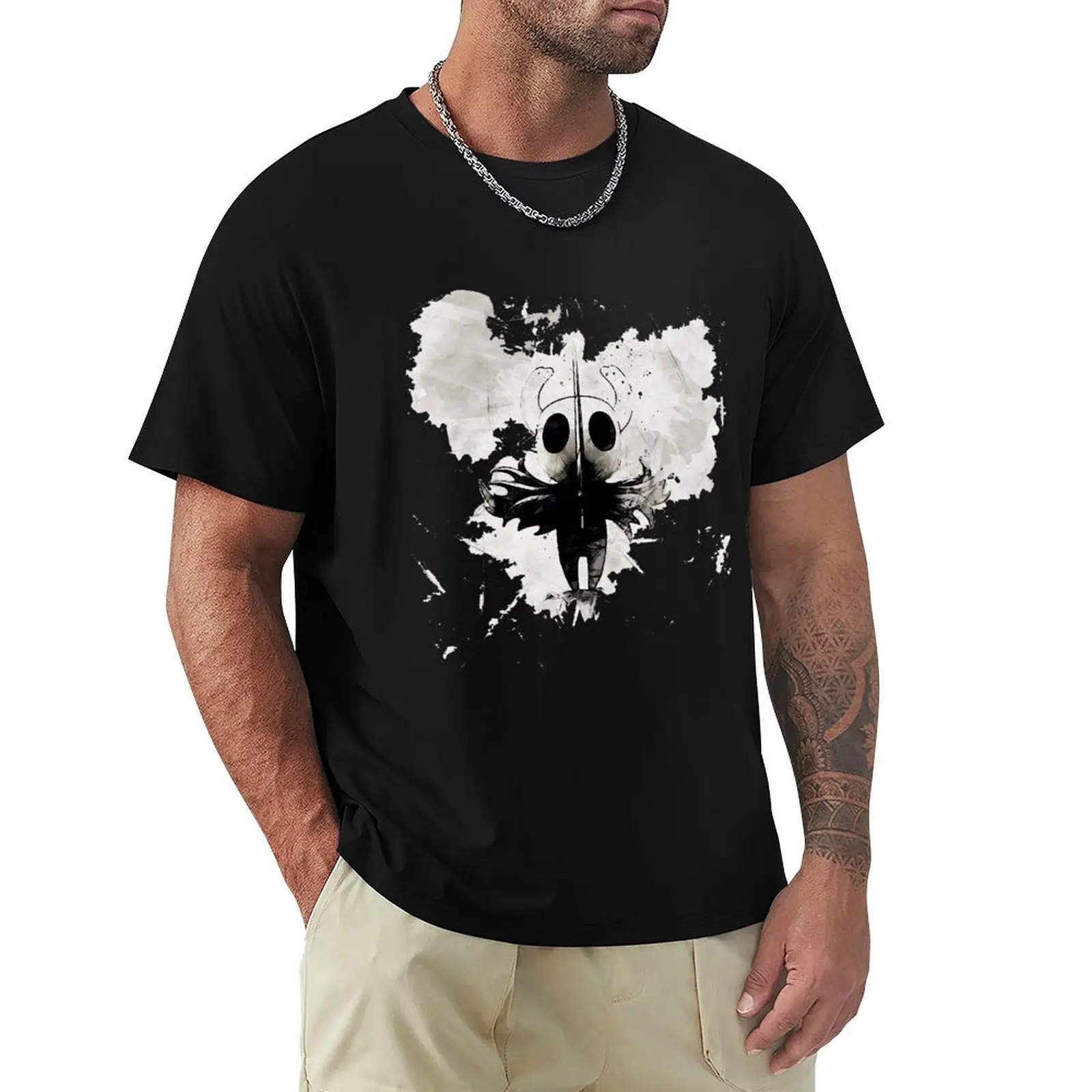 

Футболка с рисунком Hollow Knight, уличная одежда, рубашка на заказ, летняя одежда, мужские футболки