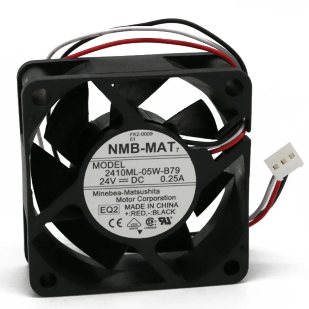 

1PC New for NMB 2410ML-05W-B79 6CM 24V 0.25A 3pin cooling fan