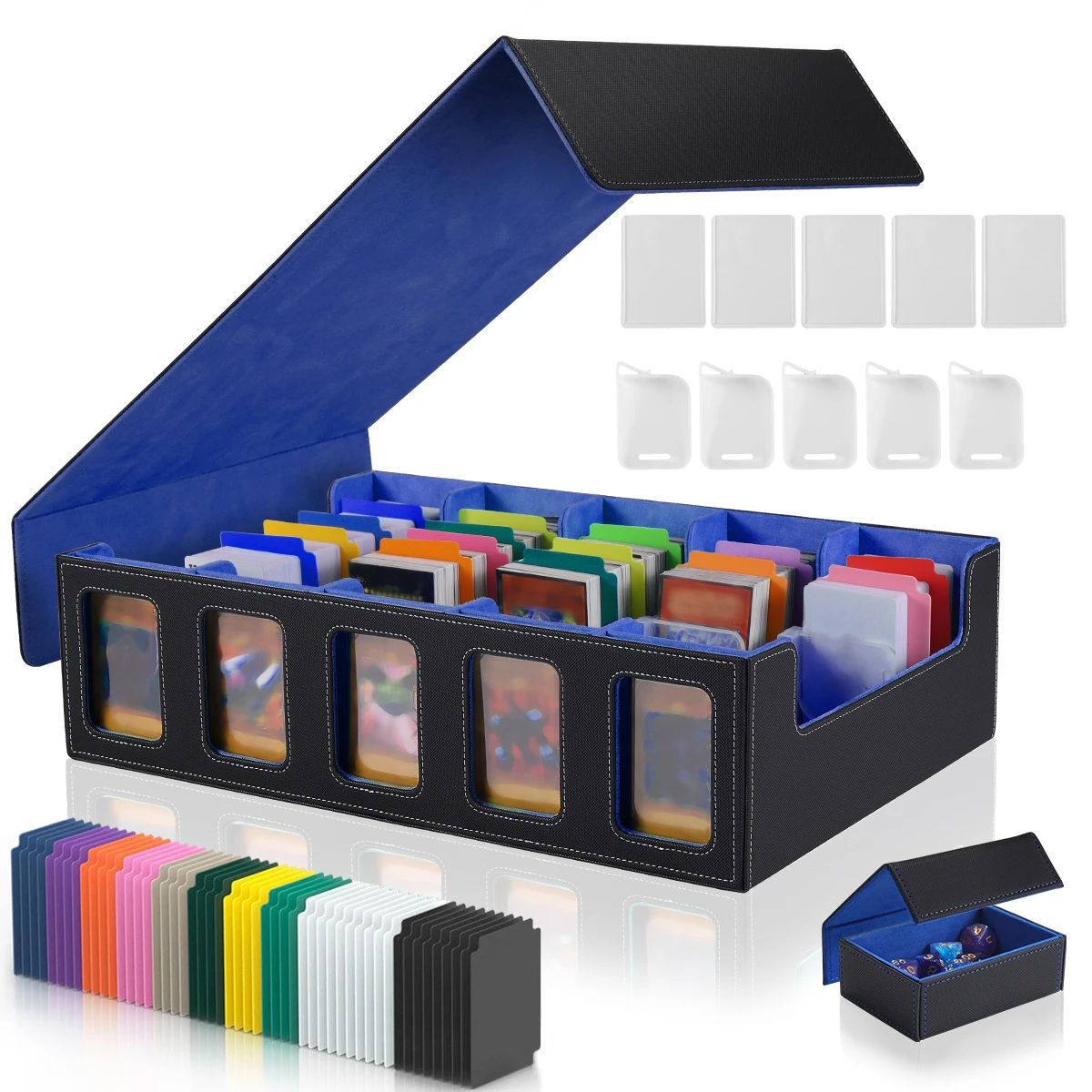 Opbergdoos voor desktopgamekaarten, desktopspelbijeenkomsten, displays voor kaartverzameling, dagelijkse organisatie en opslag