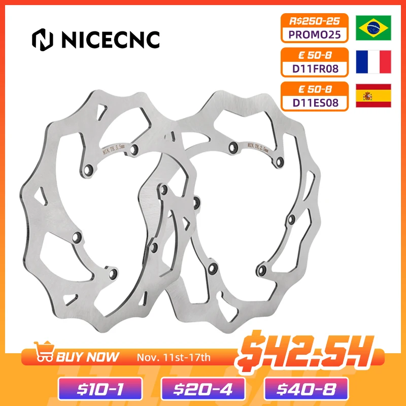 

For Beta 2013-2024 RR 300 Xtrainer 300 250 RR 125 RR 250 RR 350 390 400 430 450 480 498 240mm 260mm Front Rear Brake Disc Rotors
