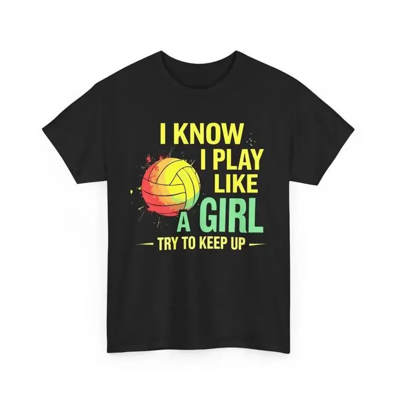 

Волейбольная футболка «Я знаю, что играю как девушка», вдохновляющая