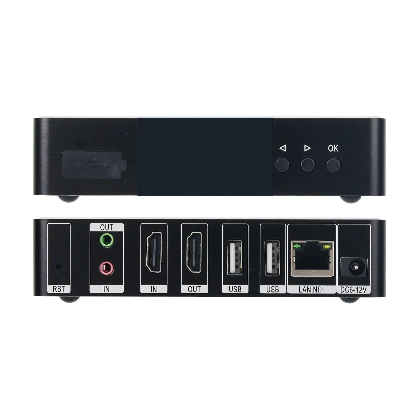 وحدة فك ترميز الفيديو OTV-ENV3 4K NDI وتشفير الفيديو RTMP H265 للبث المباشر لمعدات البث الراديو والتلفزيوني