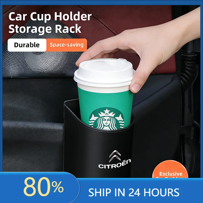 

Car Stickers Car Door Cup Holder Storage Auto Seat Back Drink Rack Organizer For Citroen C5X E-C4 X E-C3 C4 C3 C5 Berlingo C-Ely