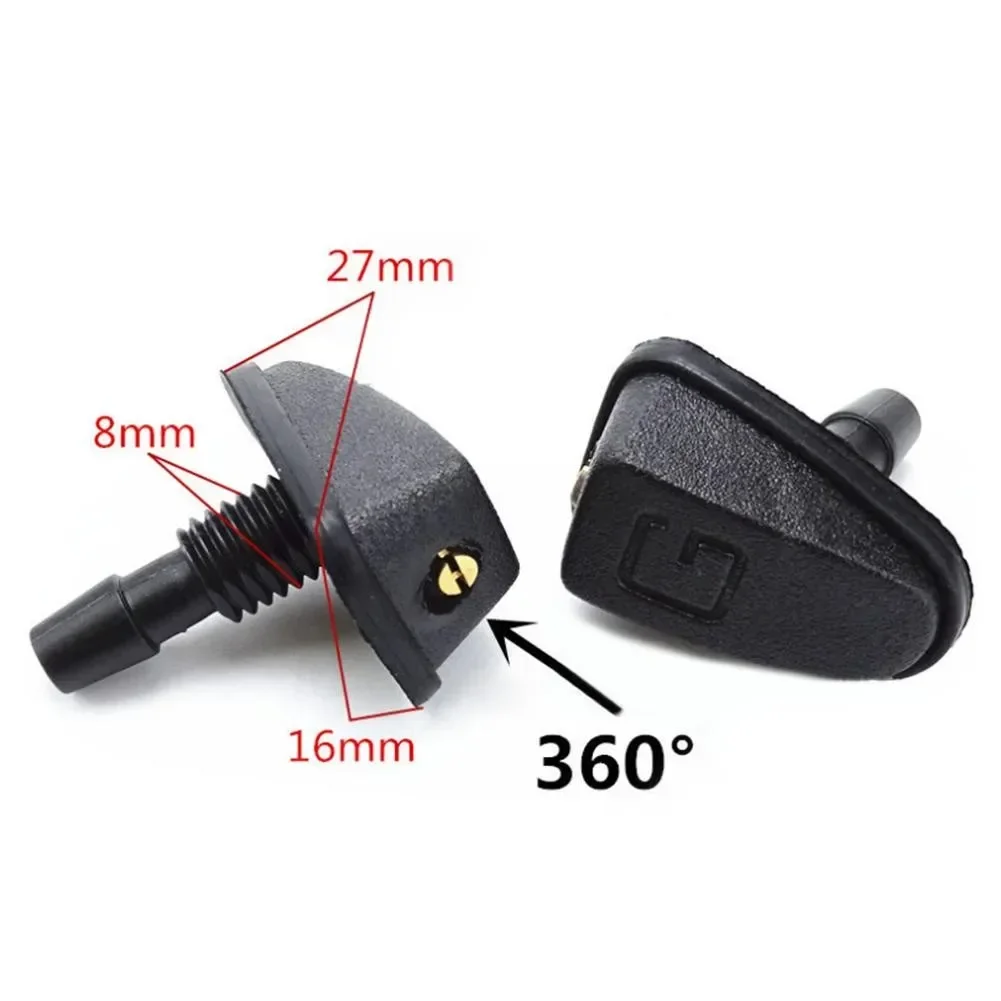 

CarHome 2Pcs Car Front Windshield Washer Wiper Nozzle Sprayer Sprinkler Water Spout Outlet Universal For Toyota Mazda Hyundai N